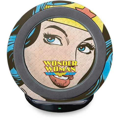 DC Comics Wonder Woman Vintage Profile Fast Charge Wireless Charging Stand Skin